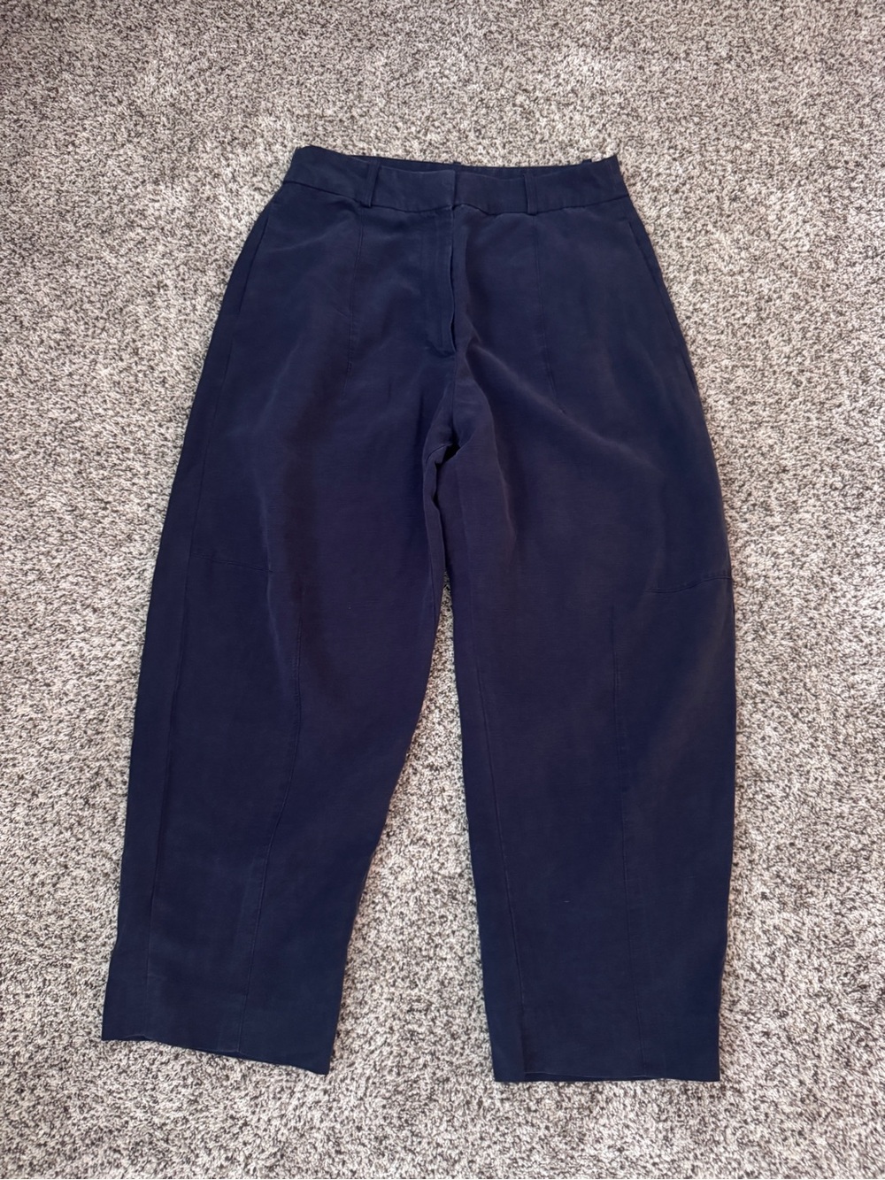 Banana Republic Women’s Size 6 Navy Blue Pleated Barrel Pants